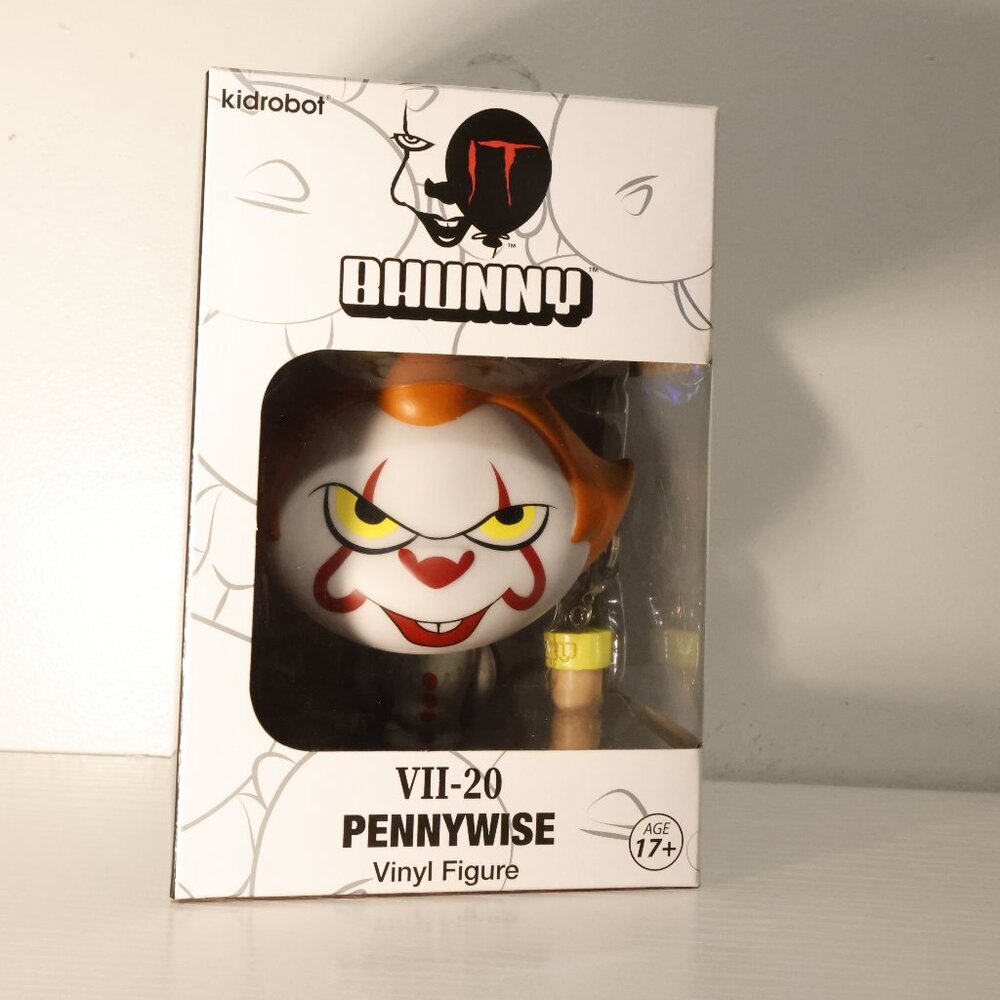 Kidrobot IT BHUNNY VII-20 Pennywise Vinyl Figure NEW